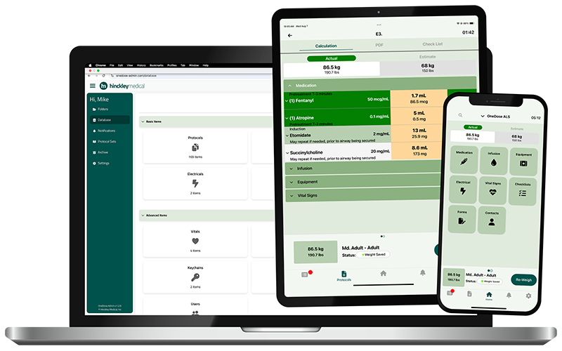 OneDose Admin Console with Devices